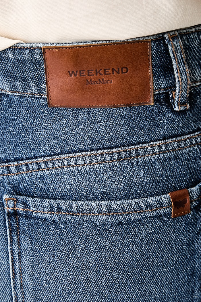 Weekend Max Mara szorty damskie jeansowe WKDDONNOLA niebieski 2625146021600