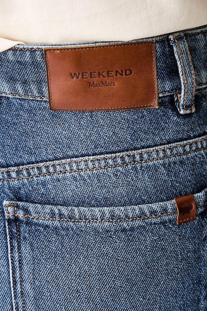 Weekend Max Mara szorty damskie jeansowe WKDDONNOLA niebieski 2625146021600
