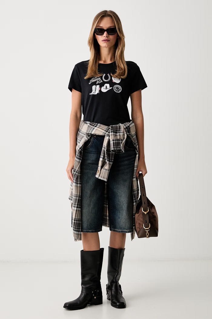 Levi's kratke hlače za žene traper SUPER BAGGY JORT 005DT plava AW26