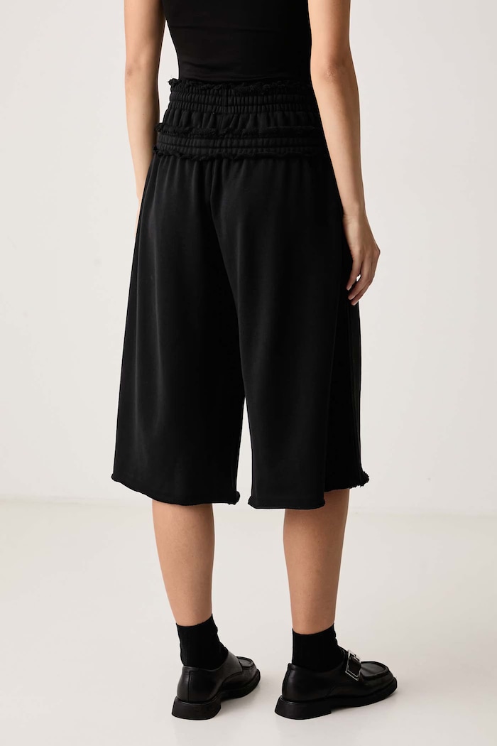 Îmbrăcăminte adidas Originals Pantaloni scurți de trening pentru femei din bumbac Winterized Double Jort KS9230 negru