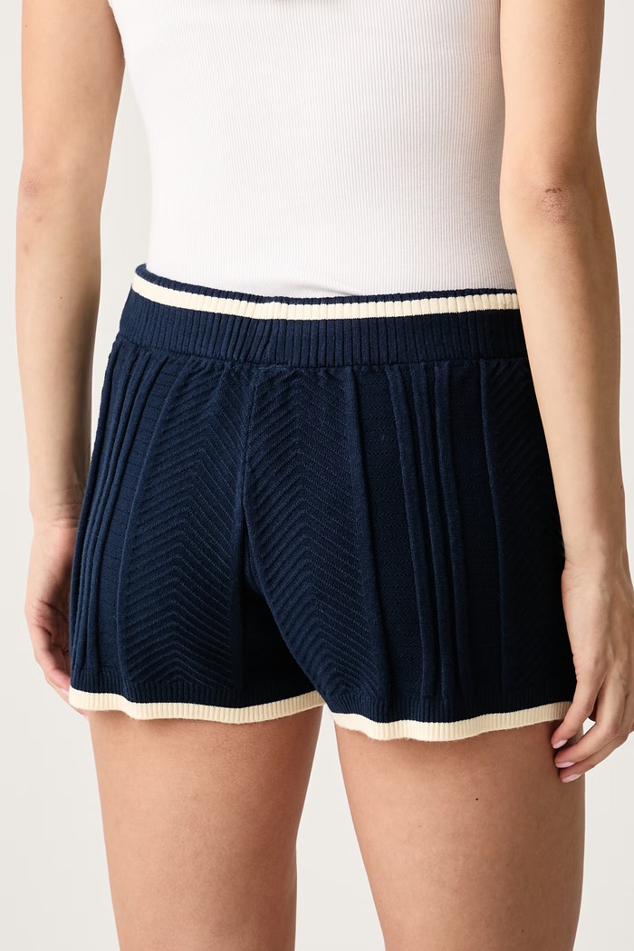 Ρούχα adidas Originals Σορτς γυναικεία με βισκόζη Cable Knit KR7050 μπλε