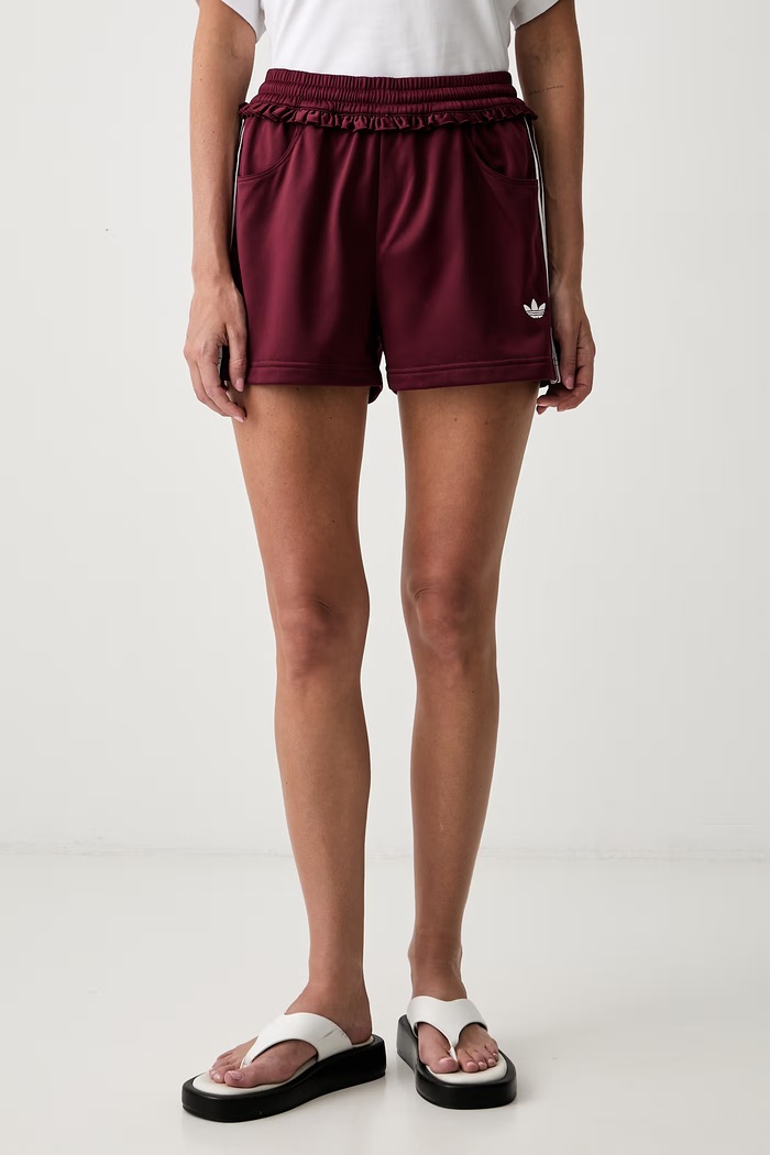 adidas Originals трикотажні шорти жіночі Pleated Firebird бордо LG4321