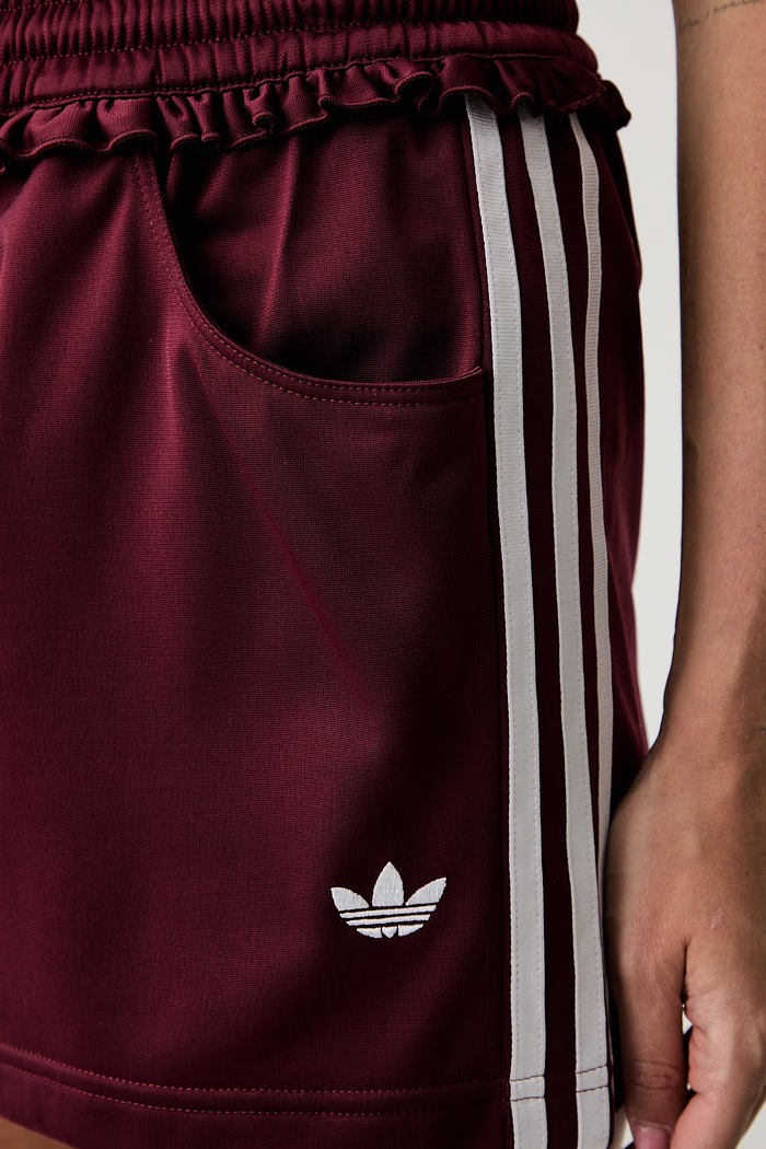 adidas Originals трикотажні шорти жіночі Pleated Firebird бордо LG4321