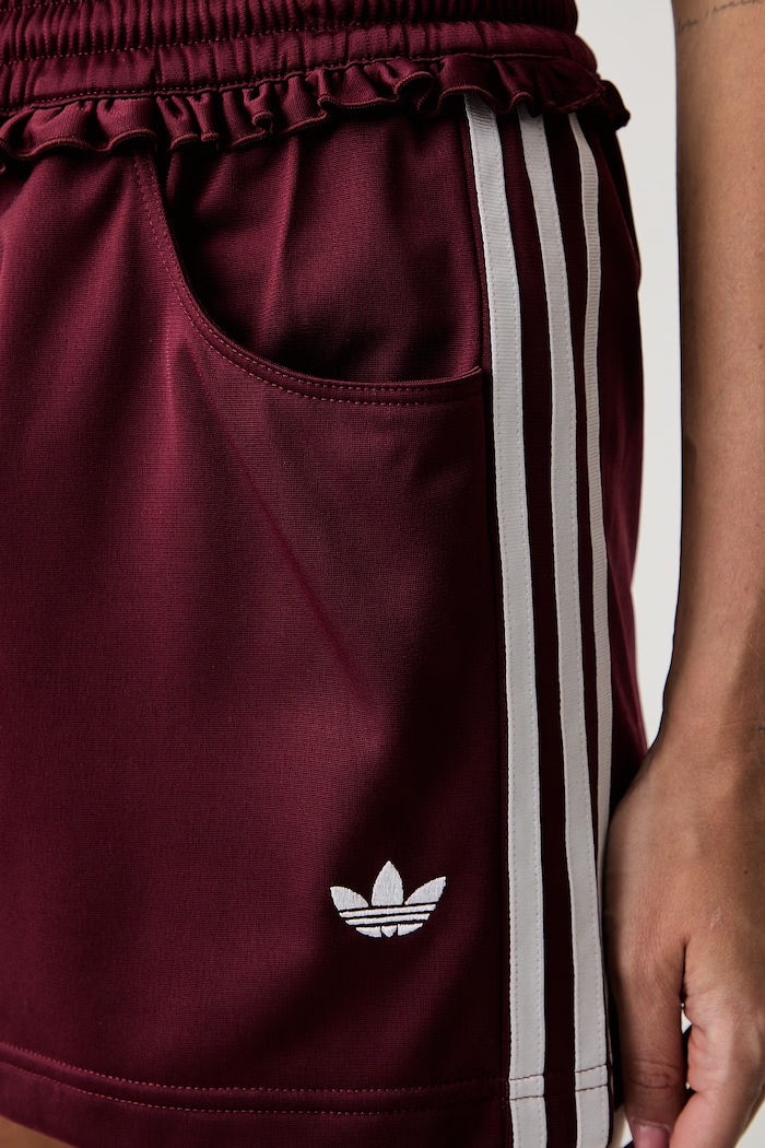 adidas Originals трикотажні шорти жіночі Pleated Firebird бордо LG4321