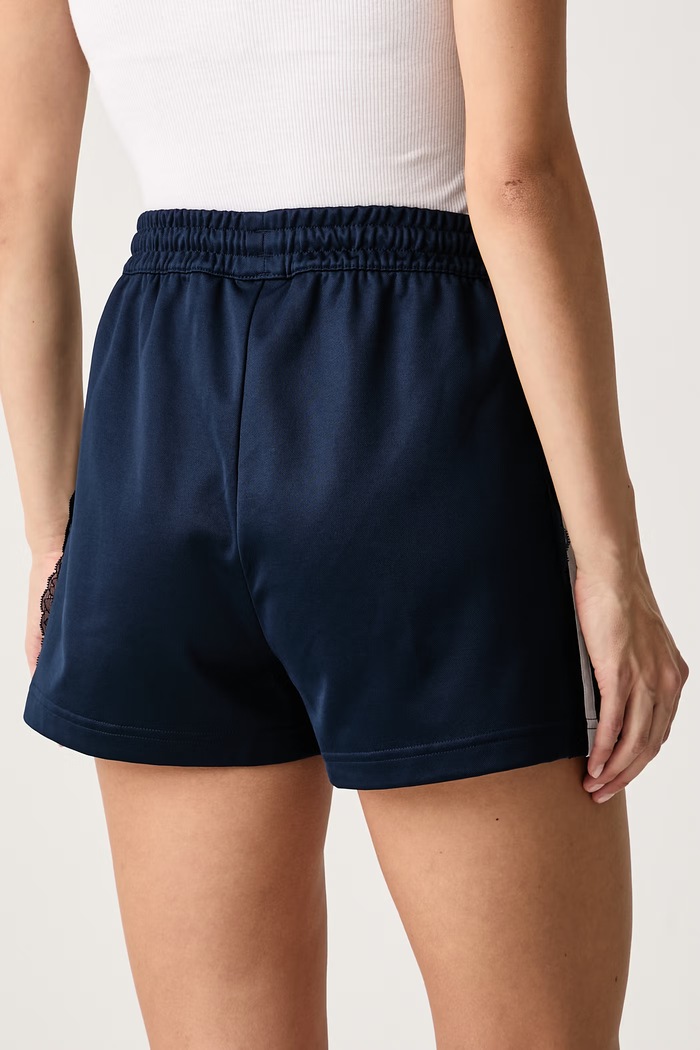Îmbrăcăminte adidas Originals Pantaloni scurți de trening pentru femei cu bumbac Lace Injection LG4269 bleumarin
