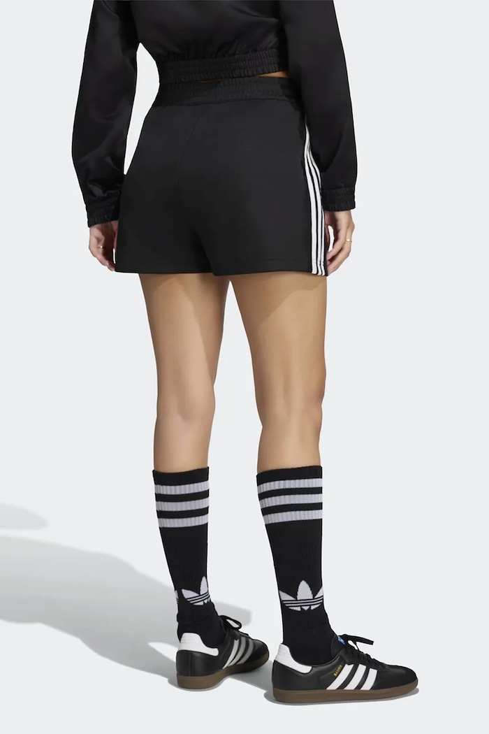 adidas Originals Szorty dresowe damskie z bawełną Lace Injection LG4267 czarny AW26