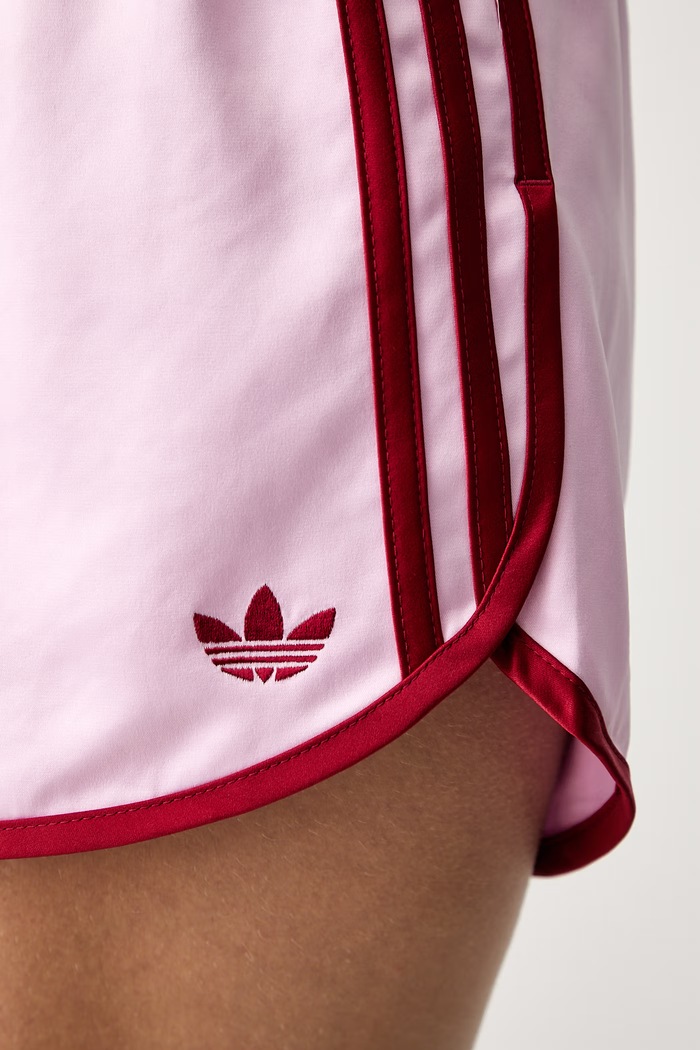 adidas Originals σορτς Γυναικεία Satin 3s Sprinter ροζ KY0817