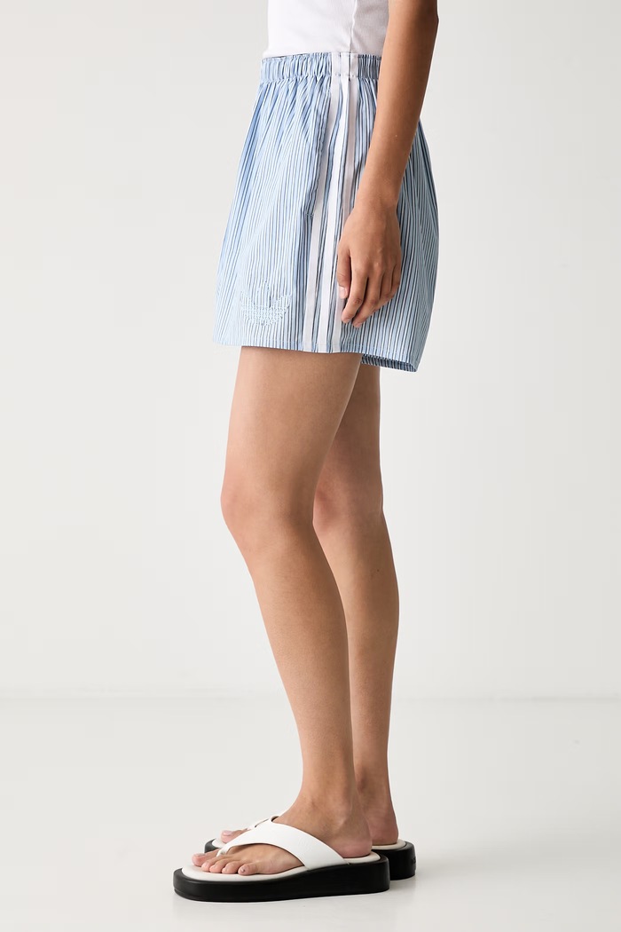 Odzież adidas Originals szorty damskie bawełniane KT8005 niebieski