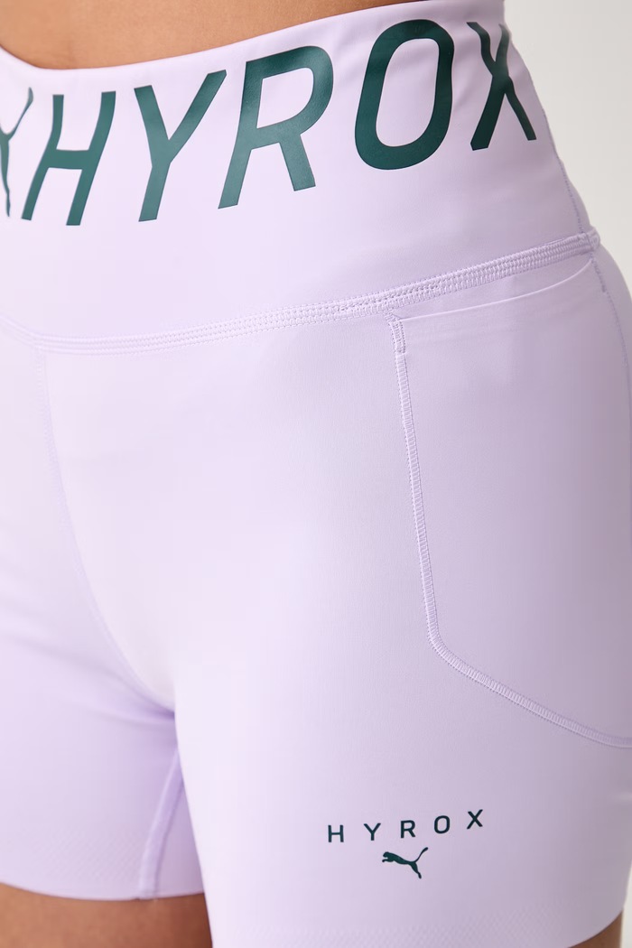 Puma szorty sportowe damskie HYROX fioletowy 529151