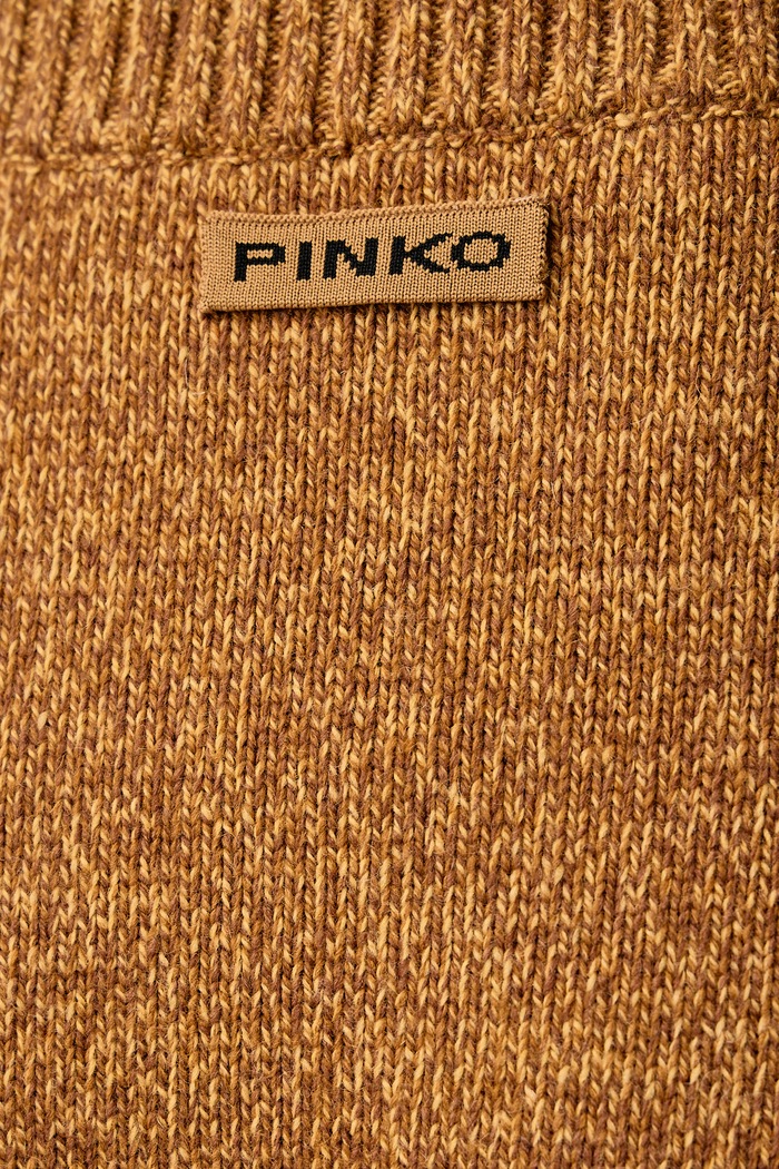 Szorty damskie z wełną Pinko beżowy 107338.A3GD