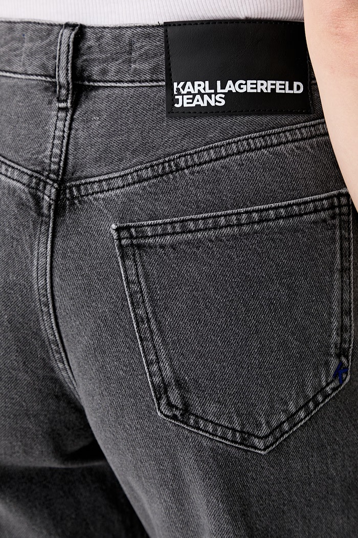 Karl Lagerfeld Jeans jeansy relaxed fit damskie szary B3W10103