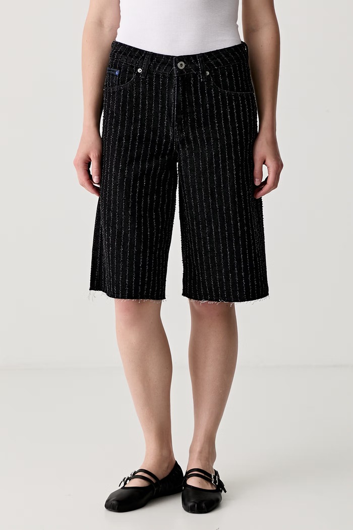 Karl Lagerfeld Jeans bermudy damskie jeansowe czarny B3W10043