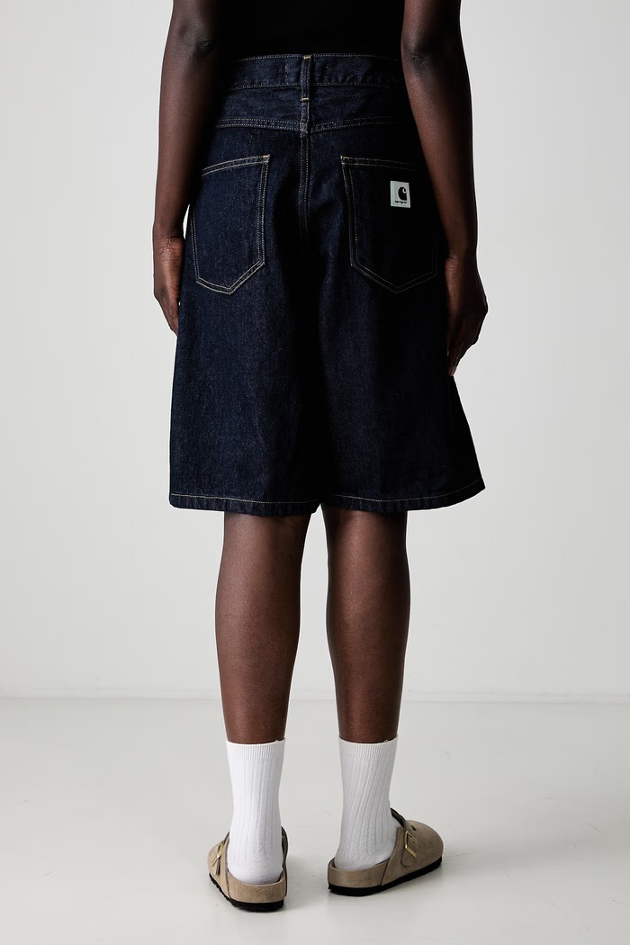 Clothing Carhartt WIP W Brandon shorts denim Women's I037021 navy