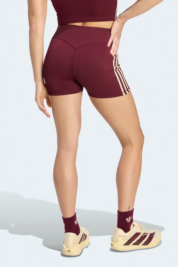 adidas Performance sportovní šortky dámské Originals Sport KT6965 burgundské AW26