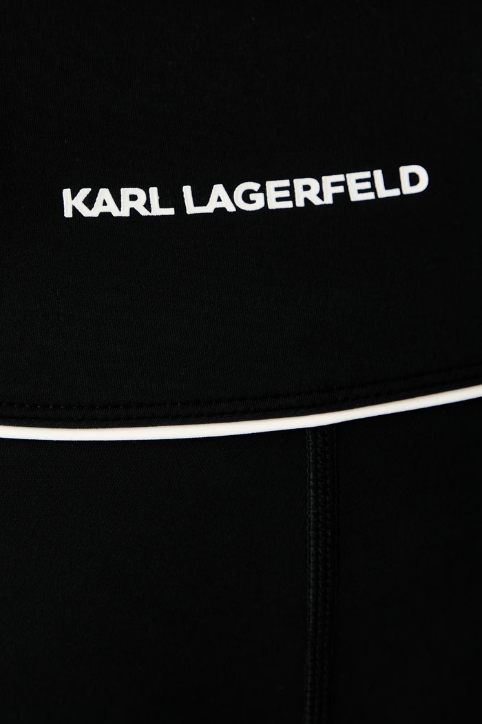 Karl Lagerfeld pantaloncini da bici da donna nero B3W44014