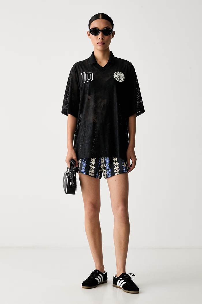 adidas szorty damskie x Farm Rio KR0228 czarny AW26