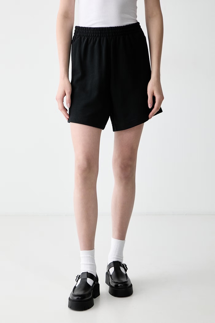 adidas szorty dresowe damskie bawełniane czarny KV7325