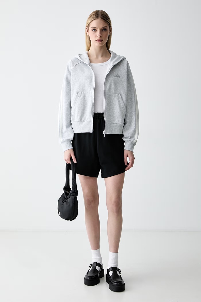 adidas szorty dresowe damskie bawełniane KV7325 czarny AW26