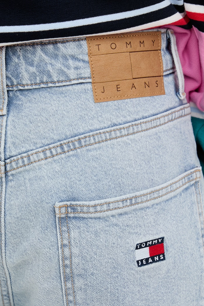Tommy Jeans rövidnadrág női pamuttal kék DW0DW23123