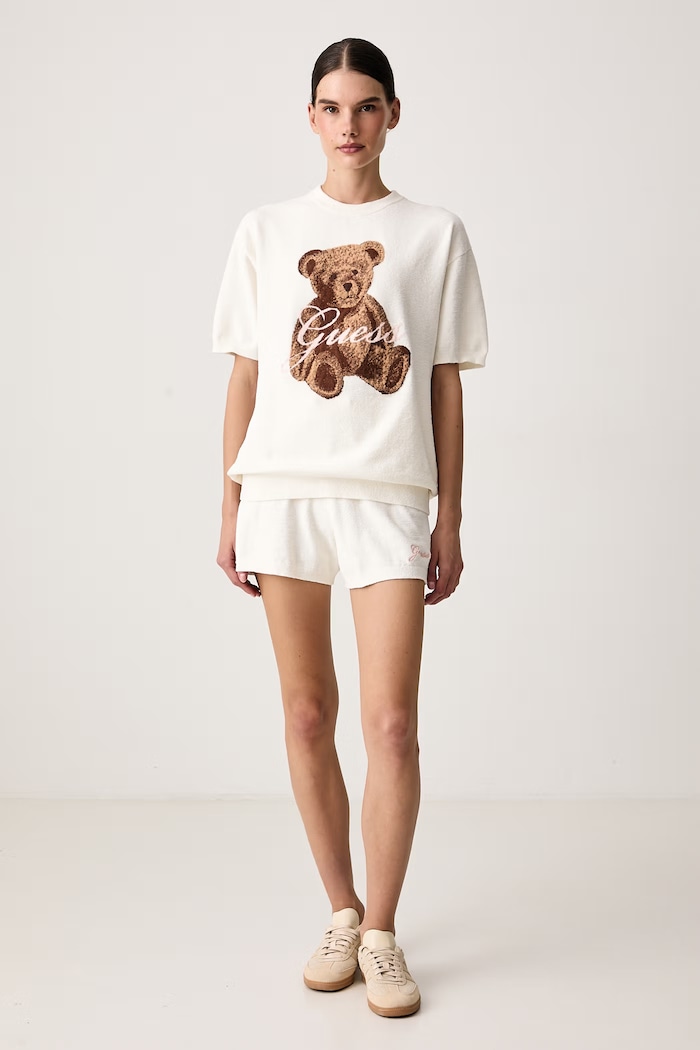 Guess Szorty lounge damskie ARIA O6BD01.Z1148 beżowy AW26