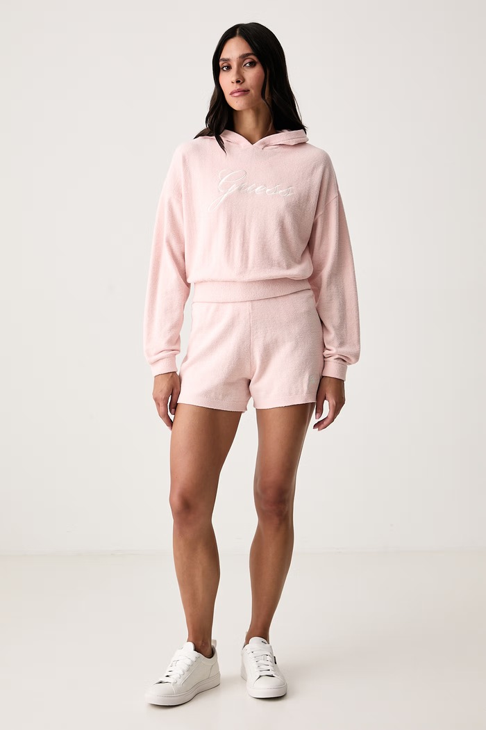 Guess Szorty lounge damskie ARIA O6BD01.Z1148 różowy AW26