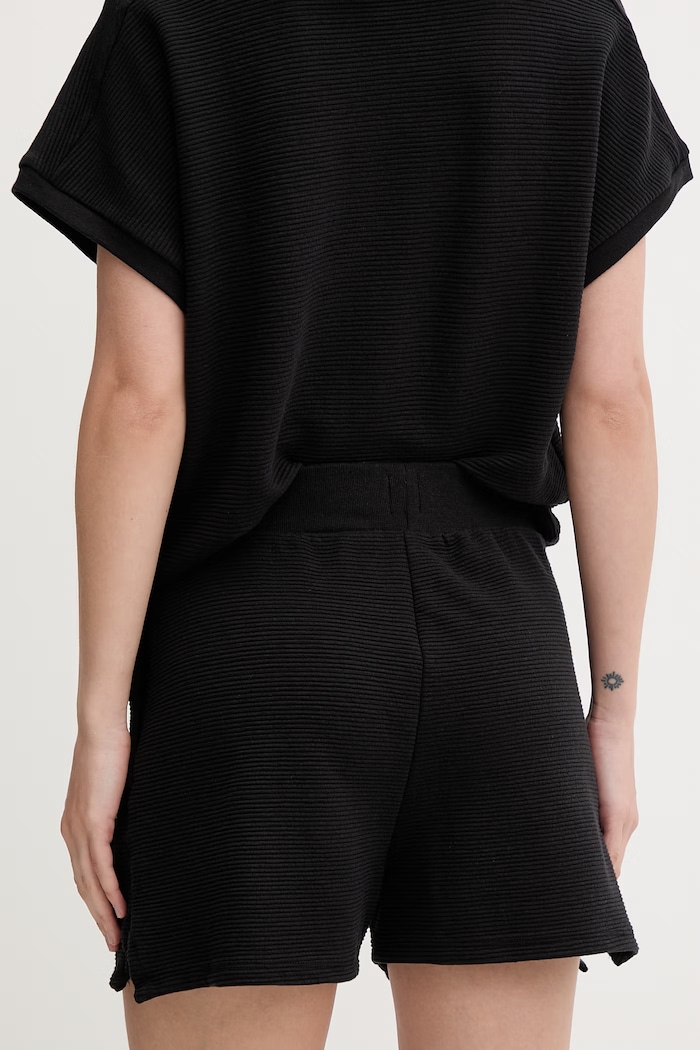 Oblečenie BOSS šortky lounge dámske BB TEXTURE_Shorts 50566134 čierna