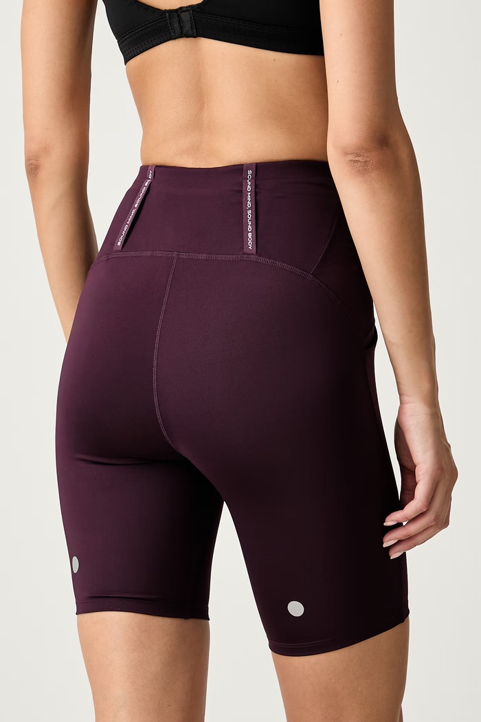 Odzież Asics kolarki damskie ROAD HIGH WAIST 8IN SPRINTER 2012C967.500 fioletowy