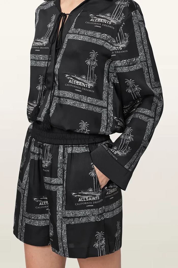AllSaints szorty damskie LETTIE czarny W072TE