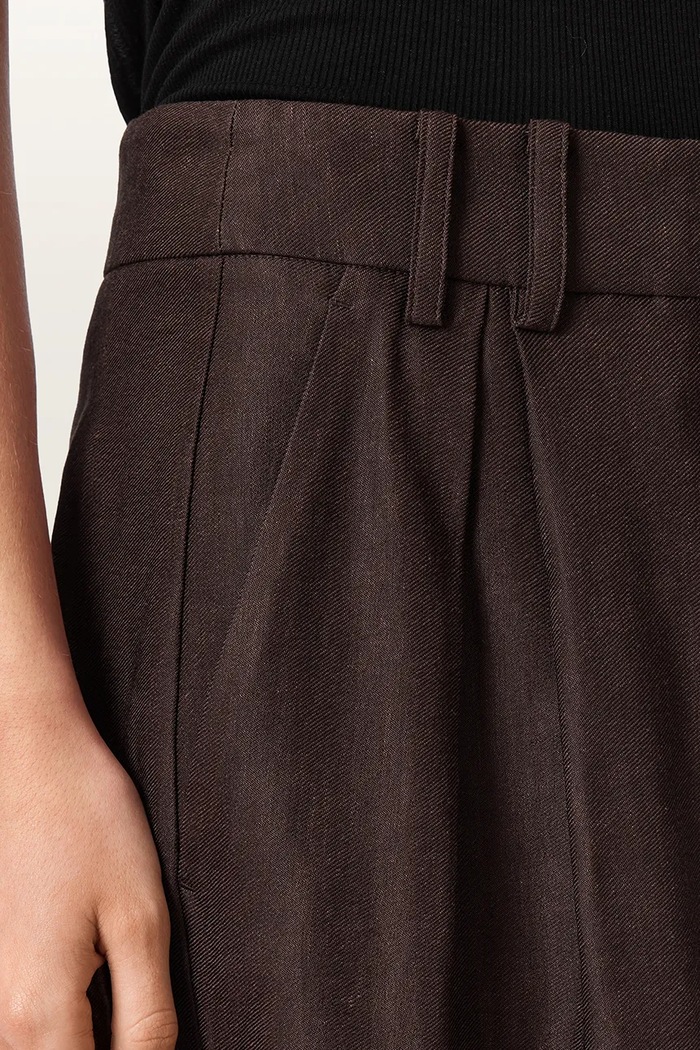 Pantaloni scurți pentru femei cu in CHARLEY AllSaints maro W031QE