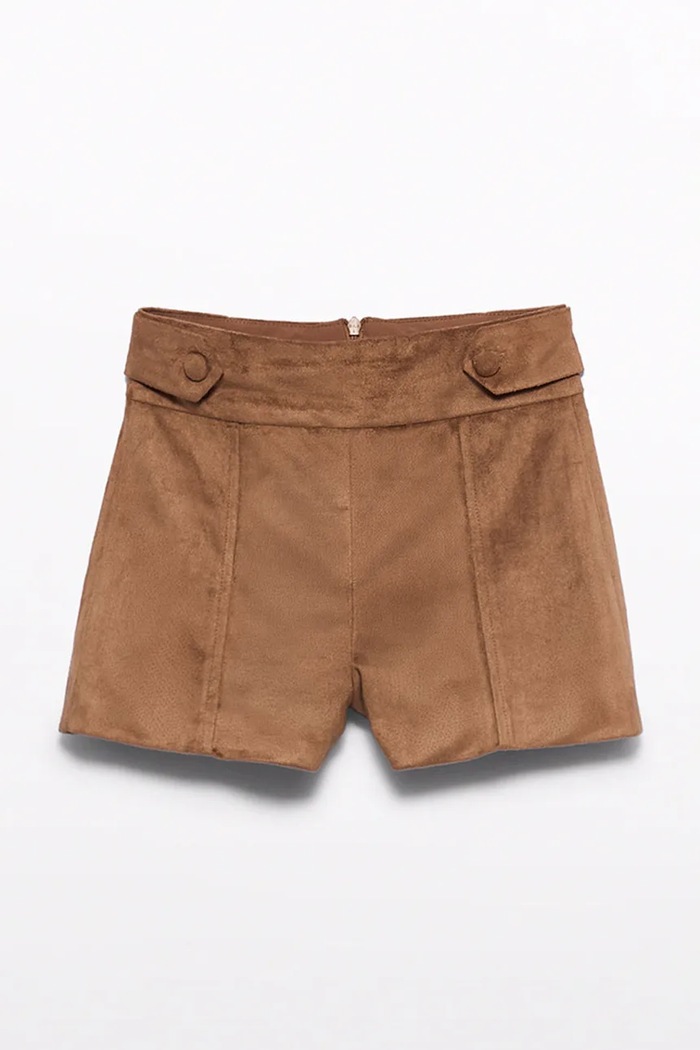 Abel&Lula Bermudy dětské z imitace semiše 5741.6.Mini.9BY2 hnědá AW26