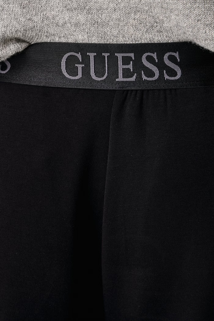 Σορτς επίσημα ανδρικά με βισκόζη MARLON Guess U6BD01.K5429 μαύρο