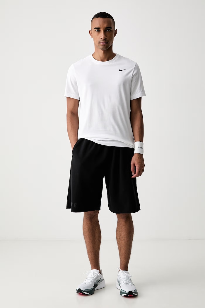 Nike szorty dresowe męskie z bawełną N.A.C IF2799.010 czarny AW26