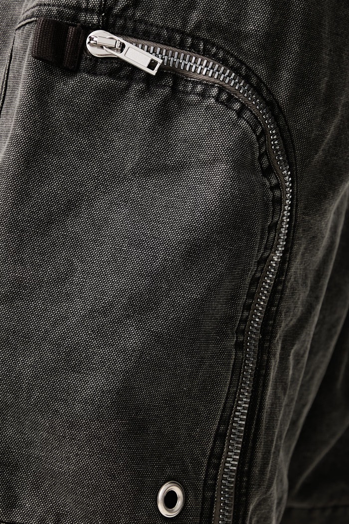Bauhaus pantaloni scuți cargo din bumbac pentru bărbați Rick Owens DRKSHDW gri DU02F6389.CVG
