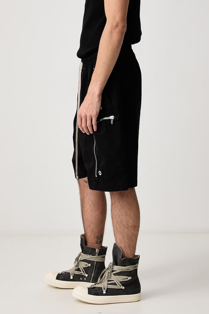 Bermude pentru bărbați din bumbac Bauhaus Rick Owens DRKSHDW DU02F6389.TW negru