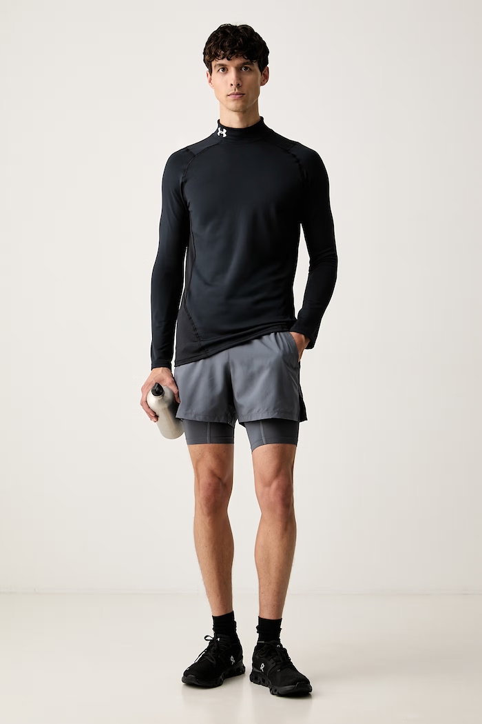 Under Armour szorty sportowe męskie LAUNCH 1382640.025 szary AW26