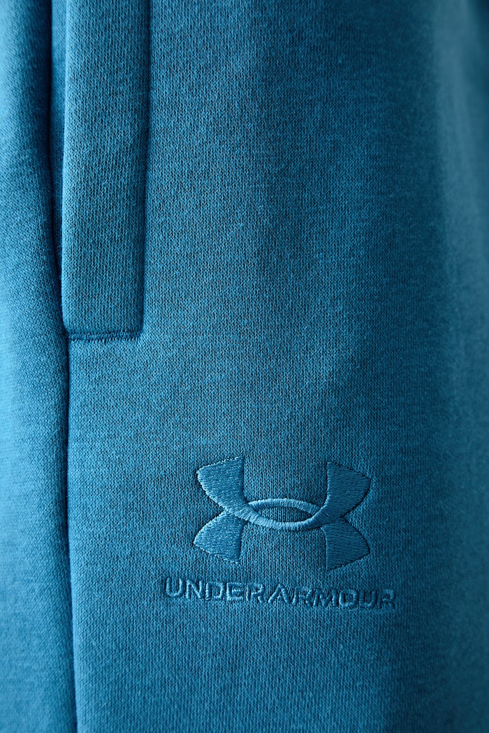 Szorty dresowe męskie z bawełną Essential Fleece Under Armour 1380377.430 niebieski