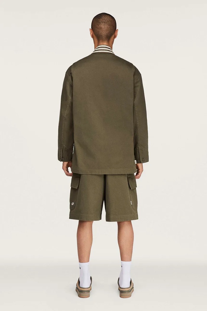 adidas Originals Clot x Edison Chen pantaloni scurți din bumbac pentru bărbați KG4267 verde AW26