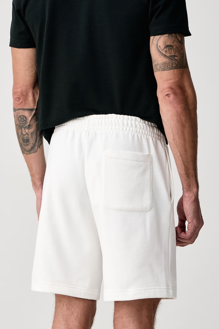 Odzież Lacoste Szorty dresowe męskie z bawełną GH8861 biały