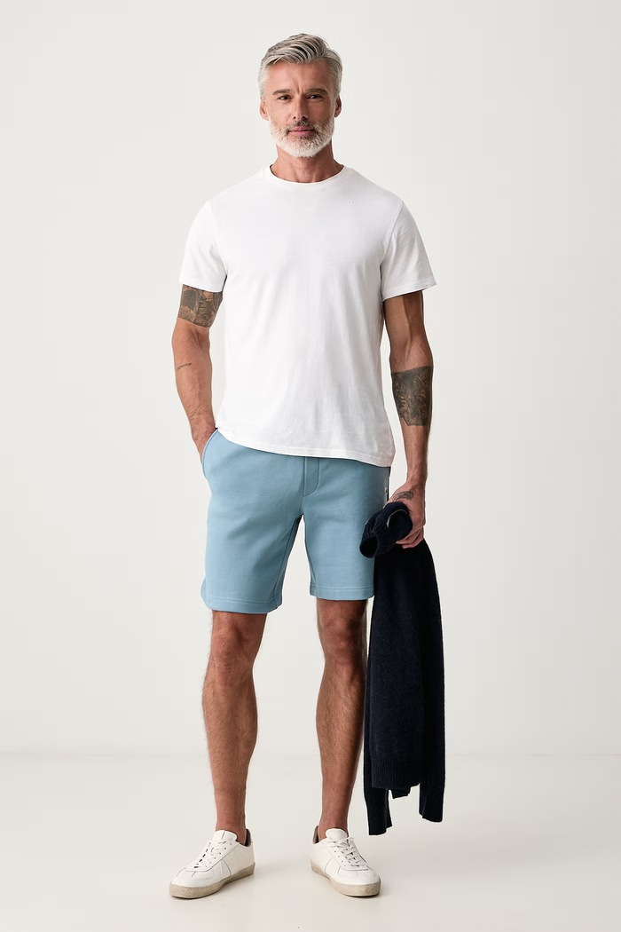 Lacoste Szorty dresowe męskie z bawełną GH8861 niebieski AW26