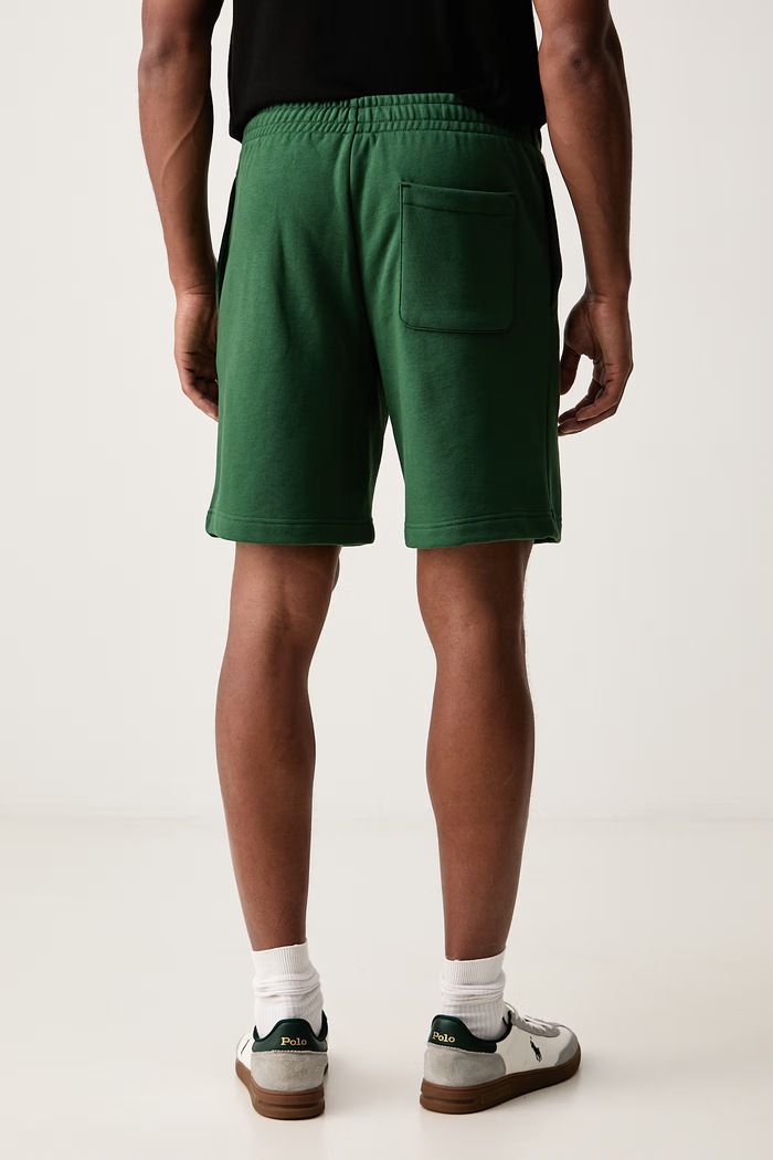 Odzież Lacoste Szorty dresowe męskie z bawełną GH8861 zielony