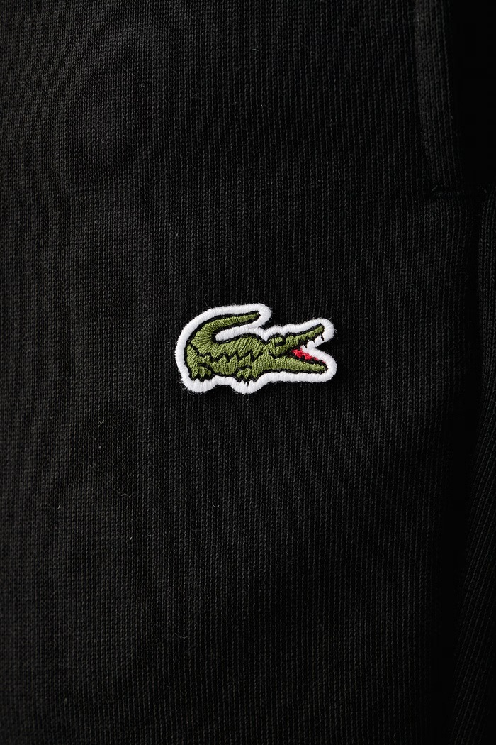 Szorty dresowe męskie z bawełną Lacoste GH8861 czarny