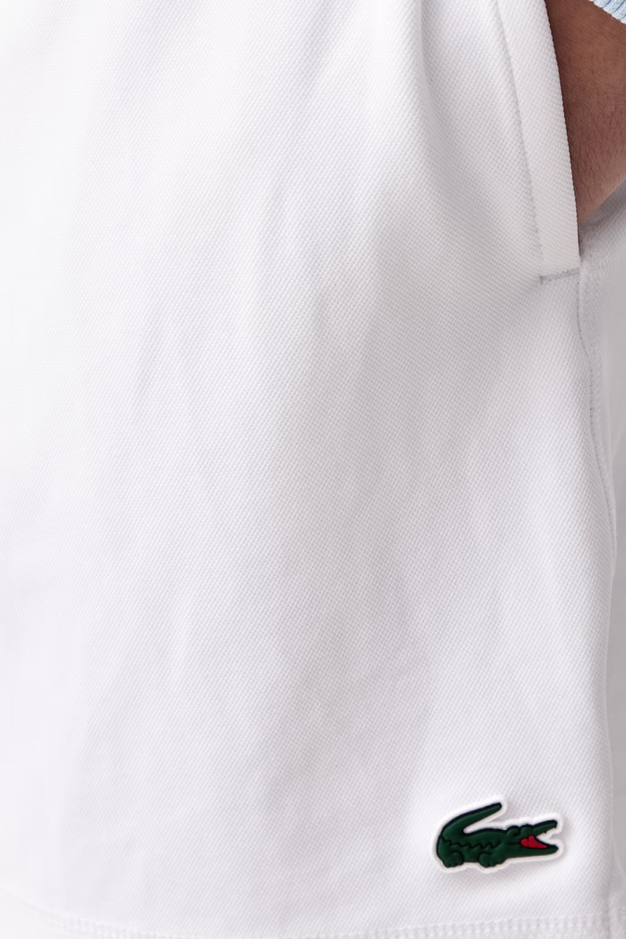 Szorty dresowe męskie Lacoste GH0138 biały
