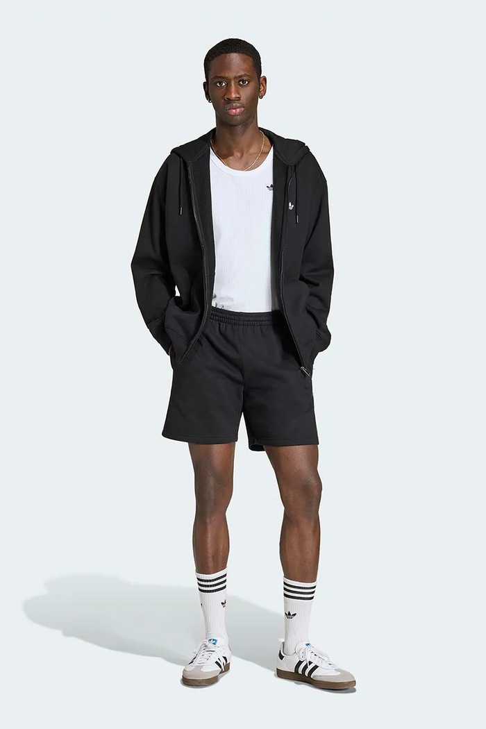 Odzież adidas Originals Szorty dresowe męskie z bawełną Essentials KS8940 czarny