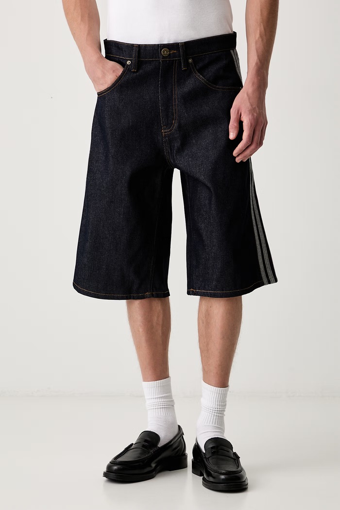 adidas Originals bermudy męskie jeansowe Firebird granatowy KS6882