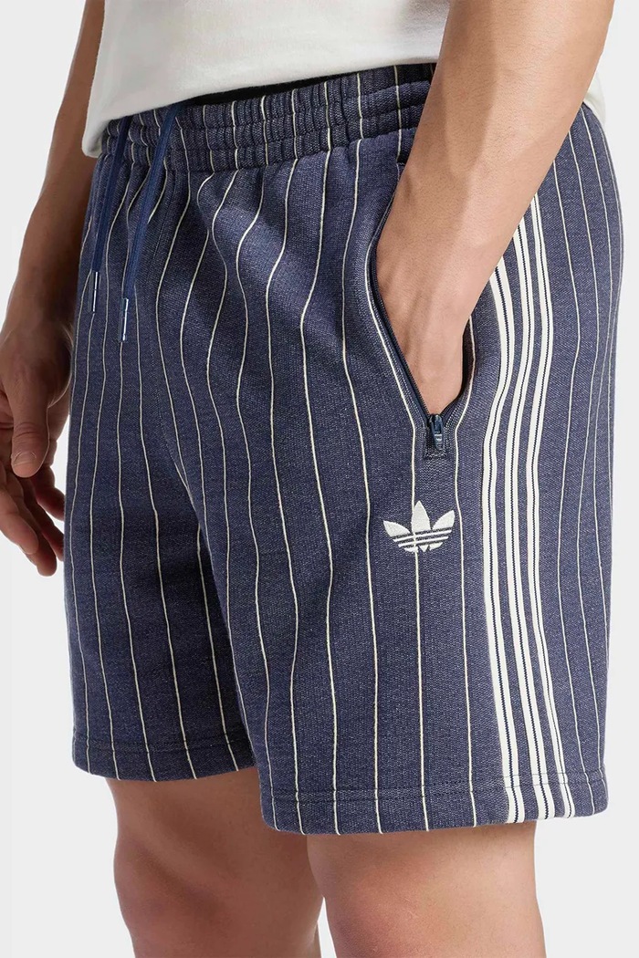 Szorty dresowe męskie z bawełną adidas Originals KR9706 granatowy