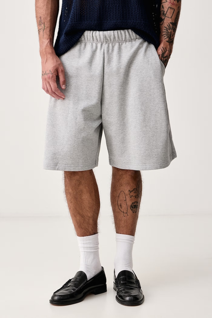 adidas Originals Szorty dresowe męskie bawełniane Essentials szary KR6985