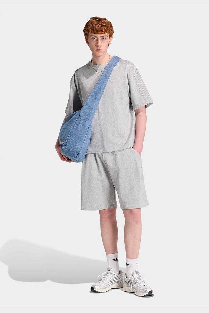 Odzież adidas Originals Szorty dresowe męskie bawełniane Essentials KR6985 szary