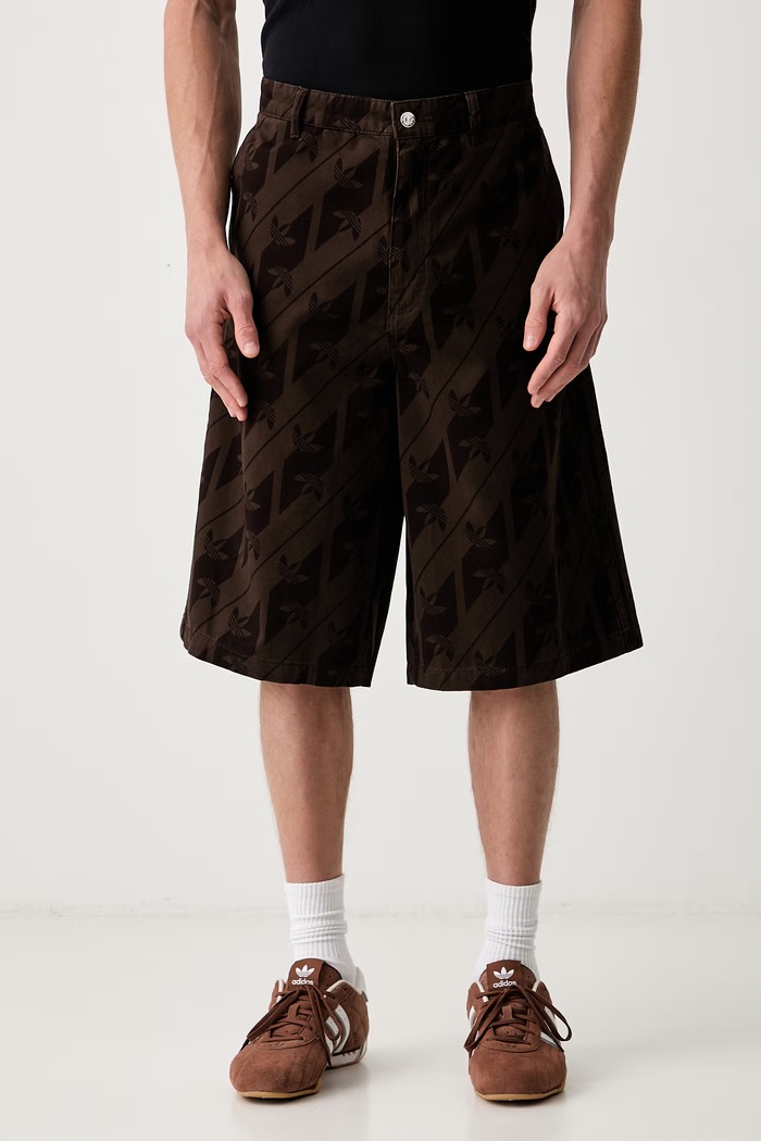 adidas Originals bermudy męskie bawełniane Monogram brązowy IA4534