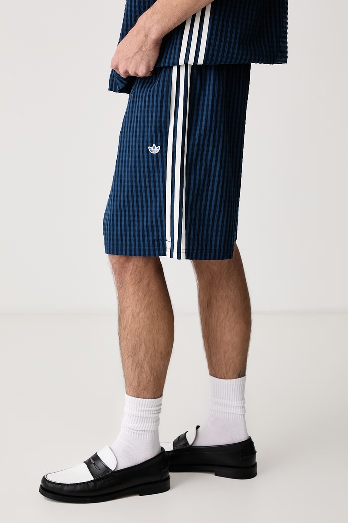 Шорти чоловічі з бавовною Resort adidas Originals KX0697 блакитний