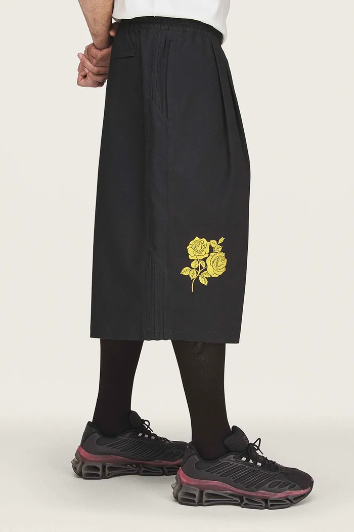 adidas Originals x Willy Chavarria bermudy bawełniane męskie czarny KV1975